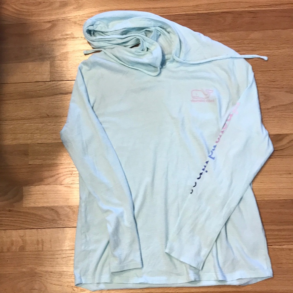 COPY - Pastel mint green Vineyard Vines cotton hoodie